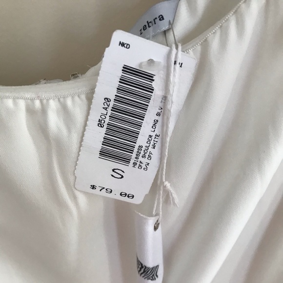 *SALE* Off the shoulder naked zebra top - Picture 4 of 4